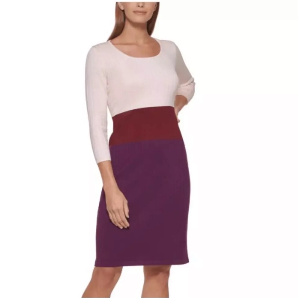 Calvin Klein Colorblock Midi Dress